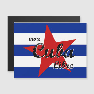 Invitación Magnética Viva Cuba Libre, La Habana, Fidel Castro, Che Guev