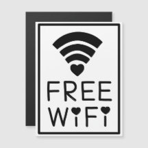 "WIFI LIBRE" en negro