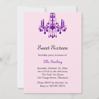 Invitación magnífica del cumpleaños del salón de