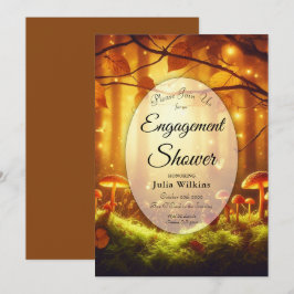 Invitación Magnífica ducha de compromiso de cuento de hadas d