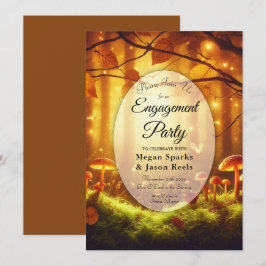 Invitación Magnífica fiesta de compromiso de cuento de hadas 