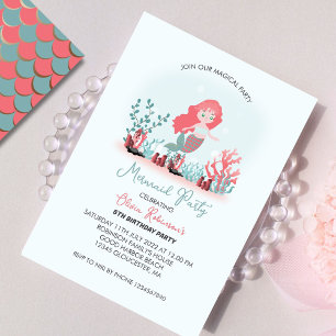 Invitación Magnífica fiesta de cumpleaños de princesa de sire