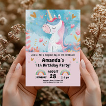 Magnífica fiesta de cumpleaños de unicornio para C