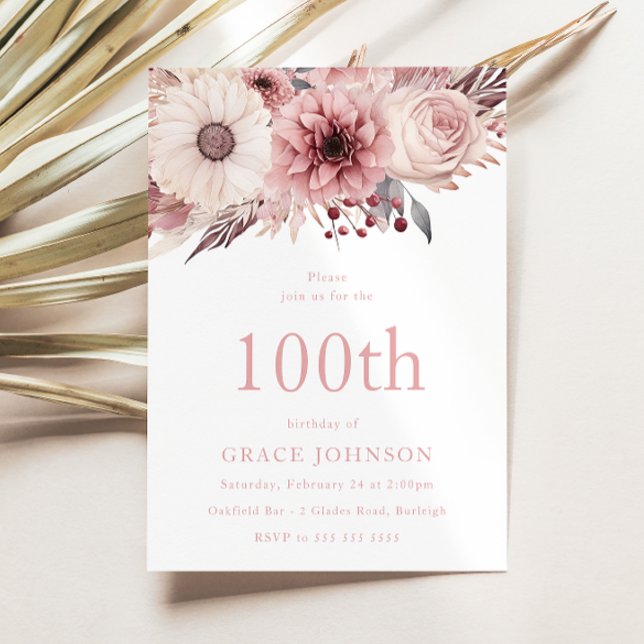 Invitación Magnífica fiesta de cumpleaños número 100 del Boho (Subido por el creador)