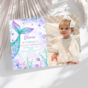 Invitación Magnífica foto de la Fiesta del Cumpleaños de las