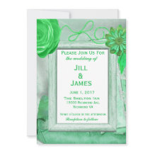 Magnífica Moda floral verde