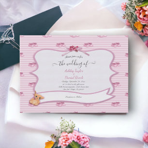 Invitación Magnífica tipografía ornata elegante Boda moderno