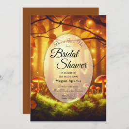 Invitación Magnífico Amber Forest Fairytale Bridal Shower