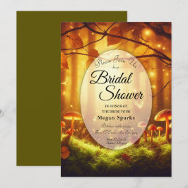 Invitación Magnífico Amber Forest Fairytale Bridal Shower