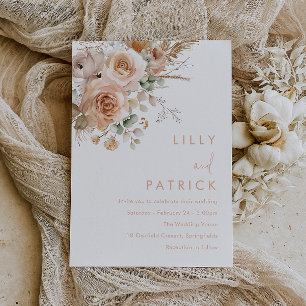 Invitación Magnífico Boda de Boho Floral