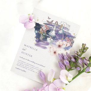 Invitación Magnífico Boda De Cuentos De Historia En El País D