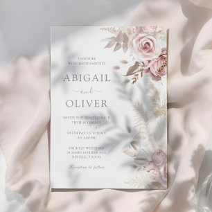Invitación Magnífico Boda moderno de Rubor Florals