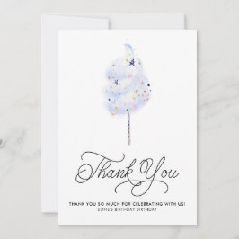 Invitación Magnífico Candy de algodón azul y Purpurina Gracia