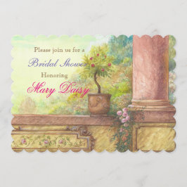 Invitación Magnífico Castillo Encantador De Ducha De Novias
