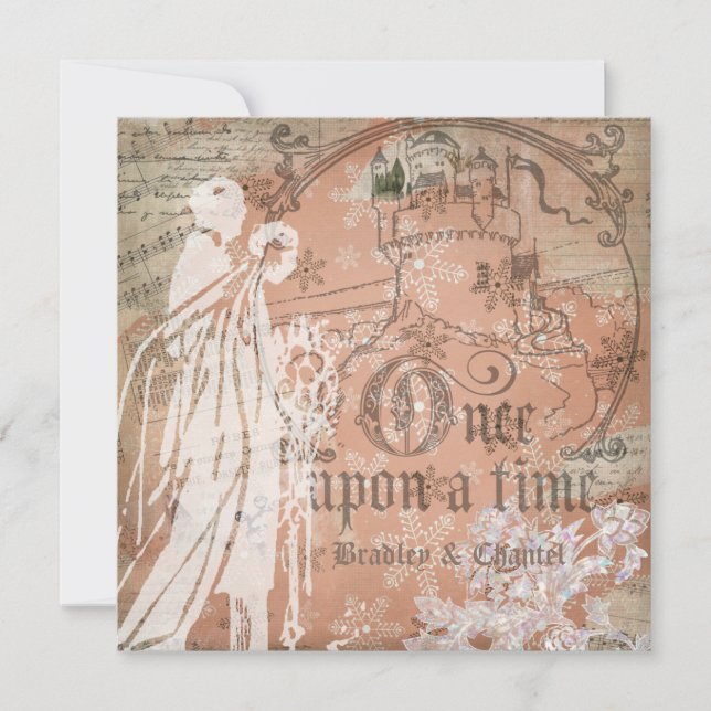 Invitación Magnífico copo de nieve de vez en cuando (Anverso)