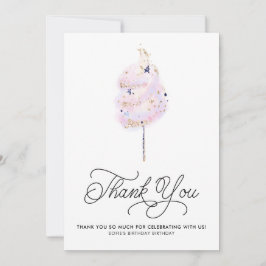 Invitación Magnífico dulce de algodón rosado y Purpurina grac