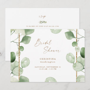 Invitación Magnífico Foliage Eucalyptus Bridal Shower