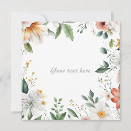 Invitación Magnífico marco floral