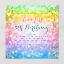 Magnífico unicornio niños con arco iris Fiesta de 