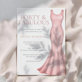 Invitación Magnífico vestido de verano 40 Fiesta de cumpleaño