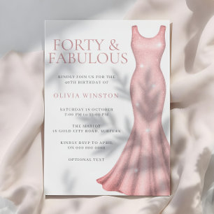 Invitación Magnífico vestido de verano 40 Fiesta de cumpleaño