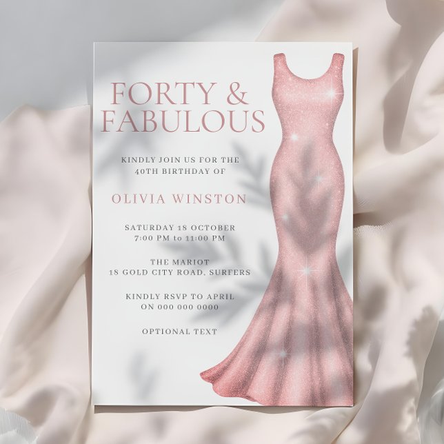 Invitación Magnífico vestido de verano 40 Fiesta de cumpleaño (Subido por el creador)