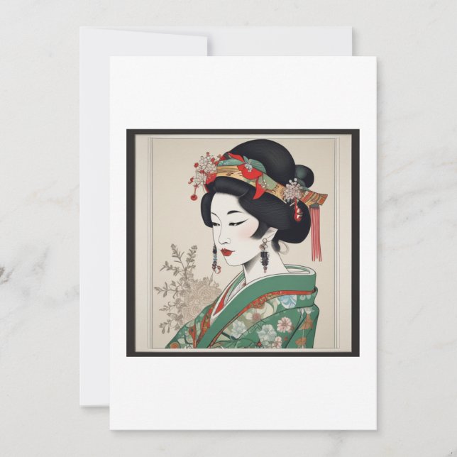 Invitación magnifique geisha (Anverso)