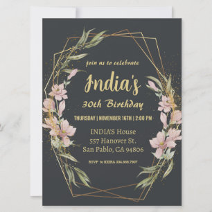 Invitación Magnolia 30 cumpleaños