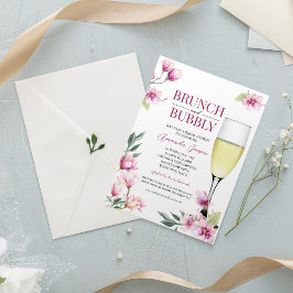 Invitación Magnolia Brunch y Bubbly Bridal Shower