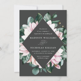 Invitación Magnolia & Eucalipto | Marco Floral de Boda