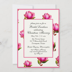 Invitación Magnolia Floral Bridal Shower