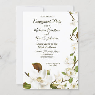 Invitación Magnolia Floral Couples Shower
