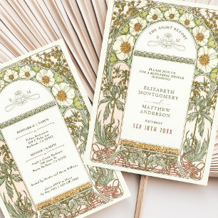 Invitación Magnolia La Noche Antes de la Repetición de la Bod