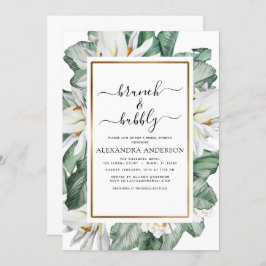 Invitación Magnolia Tropical Brunch & Bubbly Bridal Shower
