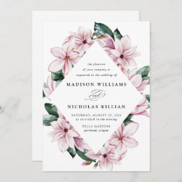 Invitación Magnolia y Eucalyptus | Boda de marco floral