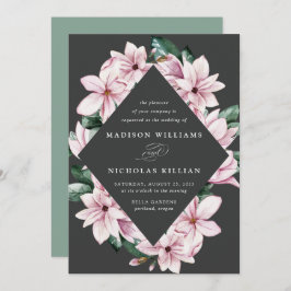 Invitación Magnolia y Eucalyptus | Boda de marco floral
