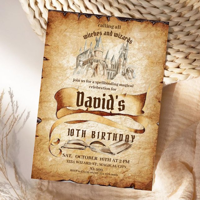 Invitación Mago Magical Fabulous Kids Birday Fiesta (Subido por el creador)