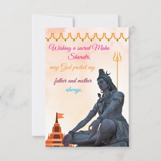 Invitación Maha Shavitiri Navidades Heirloom Treasure (Anverso)