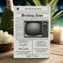 Mail Vintage Paga a un viejo Boda de periódico ret