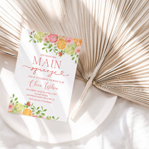 Invitación "Main Squeeze" Bridal Shower - Citrus verano Fiest