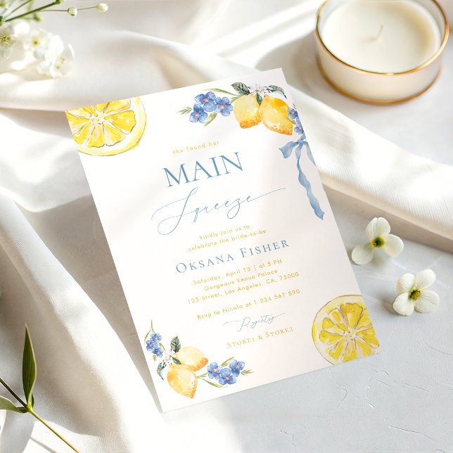 Invitación Main Squeeze Limones Despedida de Soltera Azul Ita (Subido por el creador)
