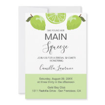 Main Squeeze Tropical Citrus Green Bridal Shower