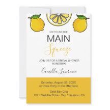 Main Squeeze Tropical Citrus Lemon Bridal Shower