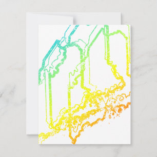 Invitación maine chill blur