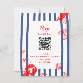 Invitación Maine Lobster Oysters Clama Boda de la Costa Este