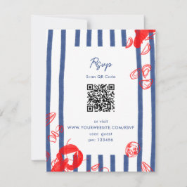 Invitación Maine Lobster Oysters Clama Boda de la Costa Este