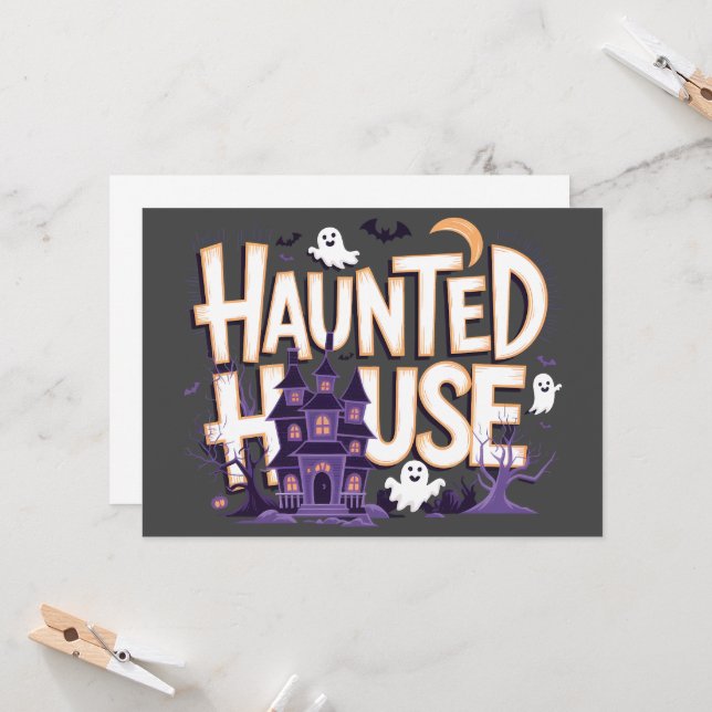 Invitación Maison Hantée - La Nuit des Fantômes (Anverso/Reverso In Situ)