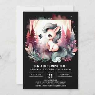 Invitación Majestic Boho Horse Birday