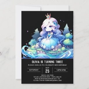 Invitación Majestic Kids Princess Birthday