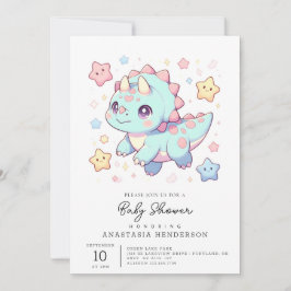 Invitación Majestic Personalizado Dinosaur Baby Shower